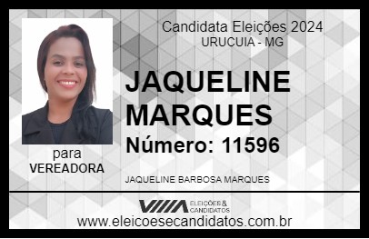 Candidato JAQUELINE MARQUES 2024 - URUCUIA - Eleições