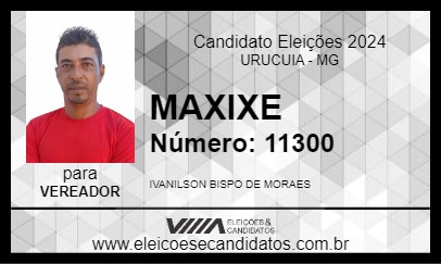 Candidato MAXIXE 2024 - URUCUIA - Eleições