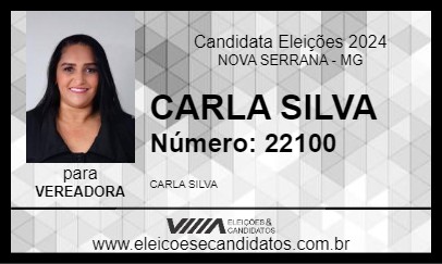 Candidato CARLA SILVA 2024 - NOVA SERRANA - Eleições