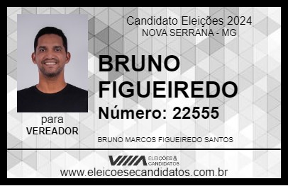 Candidato BRUNO FIGUEIREDO 2024 - NOVA SERRANA - Eleições