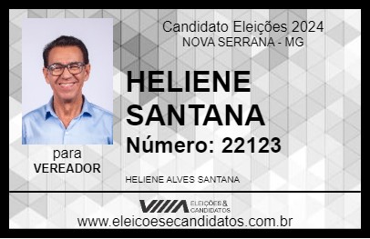 Candidato HELIENE SANTANA 2024 - NOVA SERRANA - Eleições