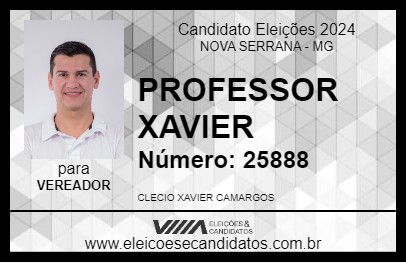 Candidato PROFESSOR XAVIER 2024 - NOVA SERRANA - Eleições