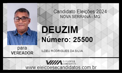 Candidato DEUZIM 2024 - NOVA SERRANA - Eleições