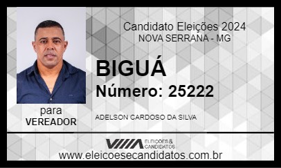 Candidato BIGUÁ 2024 - NOVA SERRANA - Eleições