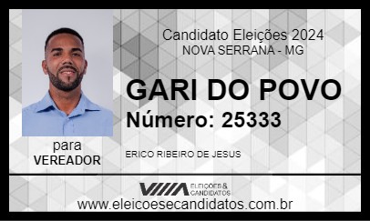 Candidato GARI DO POVO 2024 - NOVA SERRANA - Eleições