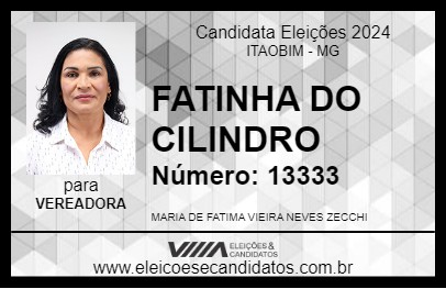 Candidato FATINHA DO CILINDRO 2024 - ITAOBIM - Eleições