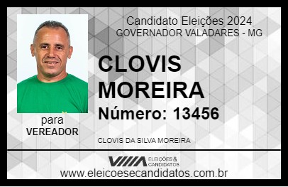 Candidato CLOVIS MOREIRA 2024 - GOVERNADOR VALADARES - Eleições