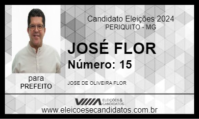 Candidato ZÉ FLOR 2024 - PERIQUITO - Eleições