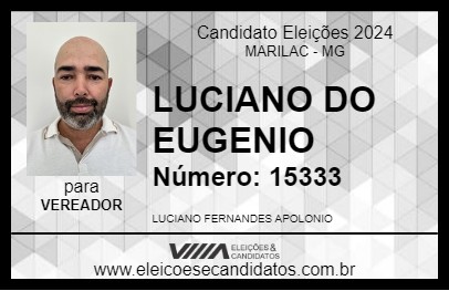 Candidato LUCIANO DO EUGENIO 2024 - MARILAC - Eleições