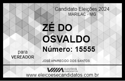 Candidato ZÉ DO OSVALDO 2024 - MARILAC - Eleições