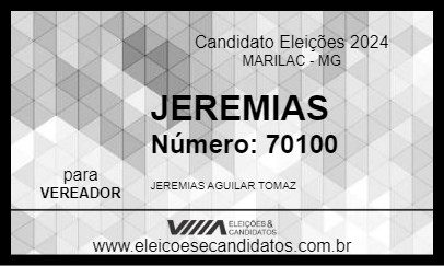 Candidato JEREMIAS 2024 - MARILAC - Eleições