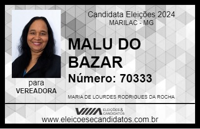 Candidato MALU DO BAZAR 2024 - MARILAC - Eleições