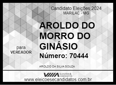 Candidato AROLDO DO MORRO DO GINÁSIO 2024 - MARILAC - Eleições