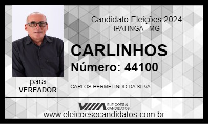 Candidato CARLINHOS OK 2024 - IPATINGA - Eleições