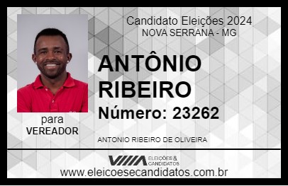 Candidato TONINHO DO LAVA JATO 2024 - NOVA SERRANA - Eleições