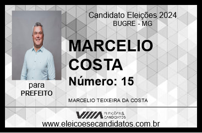 Candidato MARCELIO COSTA 2024 - BUGRE - Eleições