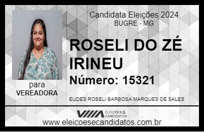 Candidato ROSELI DO ZÉ IRINEU 2024 - BUGRE - Eleições