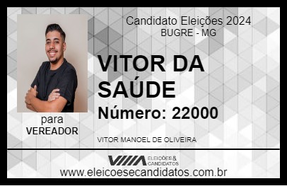 Candidato VITOR DA SAÚDE 2024 - BUGRE - Eleições