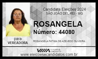 Candidato ROSANGELA 2024 - SÃO JOÃO DEL REI - Eleições