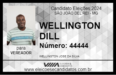 Candidato WELLINGTON DILL 2024 - SÃO JOÃO DEL REI - Eleições