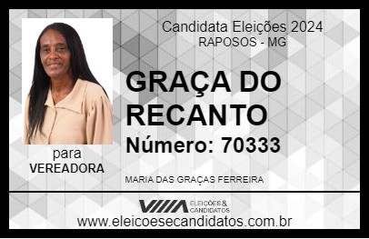 Candidato GRAÇA DO RECANTO 2024 - RAPOSOS - Eleições