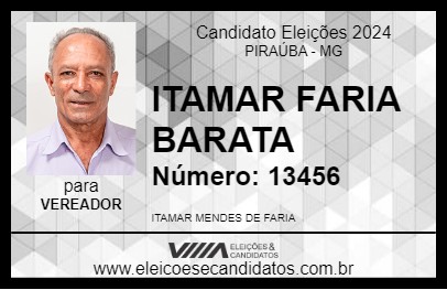 Candidato ITAMAR FARIA BARATA 2024 - PIRAÚBA - Eleições