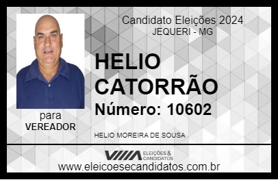 Candidato HELIO CATORRÃO 2024 - JEQUERI - Eleições