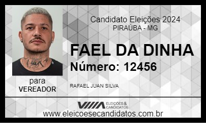 Candidato FAEL DA DINHA 2024 - PIRAÚBA - Eleições