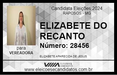 Candidato ELIZABETE DO RECANTO 2024 - RAPOSOS - Eleições