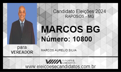 Candidato MARCOS BG 2024 - RAPOSOS - Eleições