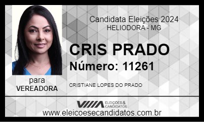 Candidato CRIS PRADO 2024 - HELIODORA - Eleições