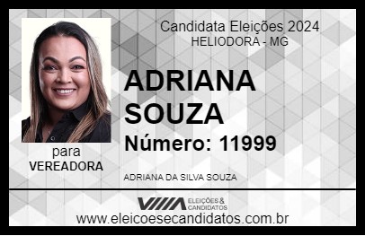 Candidato ADRIANA SOUZA 2024 - HELIODORA - Eleições