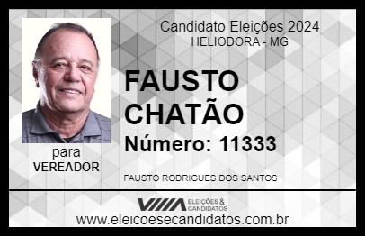 Candidato FAUSTO CHATÃO 2024 - HELIODORA - Eleições