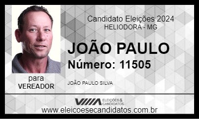 Candidato JOÃO PAULO 2024 - HELIODORA - Eleições