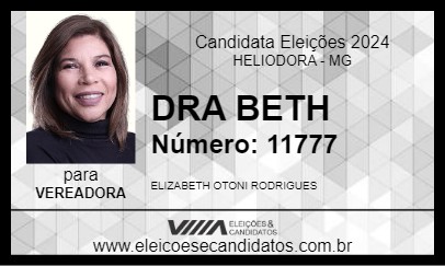 Candidato DRA BETH 2024 - HELIODORA - Eleições