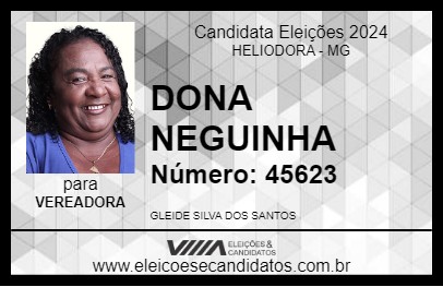 Candidato DONA NEGUINHA 2024 - HELIODORA - Eleições