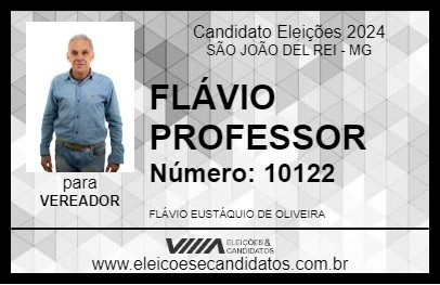 Candidato FLÁVIO PROFESSOR 2024 - SÃO JOÃO DEL REI - Eleições