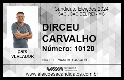 Candidato DIRCEU CARVALHO 2024 - SÃO JOÃO DEL REI - Eleições