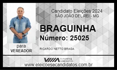 Candidato BRAGUINHA 2024 - SÃO JOÃO DEL REI - Eleições