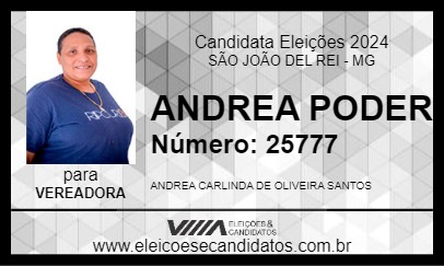 Candidato ANDREA PODER 2024 - SÃO JOÃO DEL REI - Eleições