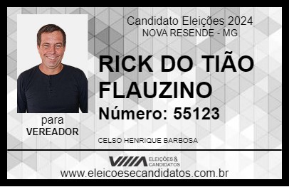 Candidato RICK DO TIÃO JOSINO 2024 - NOVA RESENDE - Eleições