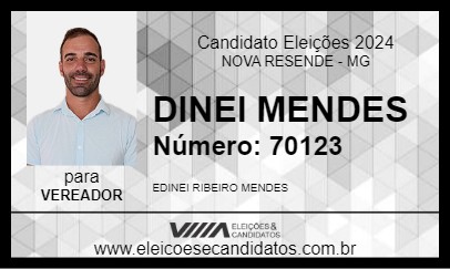 Candidato DINEI MENDES 2024 - NOVA RESENDE - Eleições