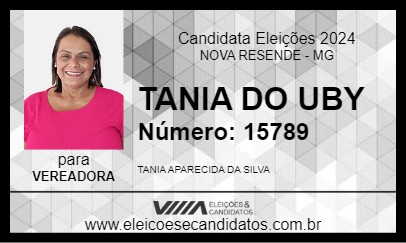 Candidato TANIA DO UBY 2024 - NOVA RESENDE - Eleições