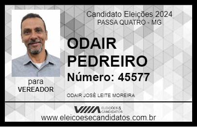 Candidato ODAIR PEDREIRO 2024 - PASSA QUATRO - Eleições