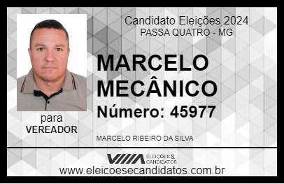 Candidato MARCELO MECÂNICO 2024 - PASSA QUATRO - Eleições