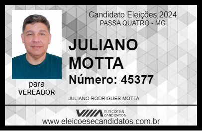 Candidato JULIANO MOTTA 2024 - PASSA QUATRO - Eleições