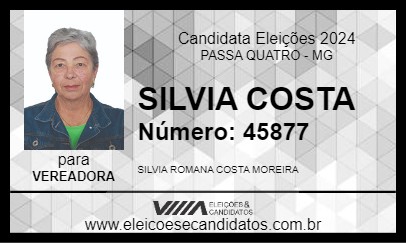 Candidato SILVIA COSTA 2024 - PASSA QUATRO - Eleições