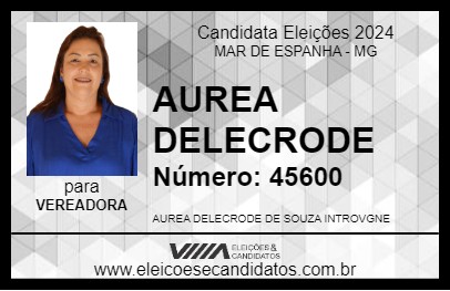 Candidato AUREA DELECRODE 2024 - MAR DE ESPANHA - Eleições