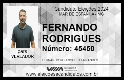 Candidato FERNANDO RODRIGUES 2024 - MAR DE ESPANHA - Eleições