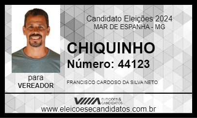 Candidato CHIQUINHO 2024 - MAR DE ESPANHA - Eleições